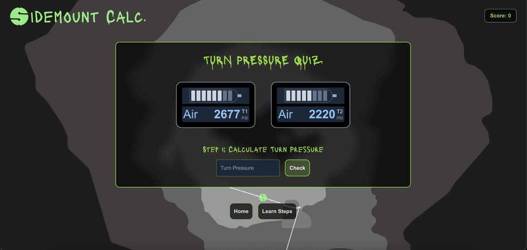 Sidemount Calc preview